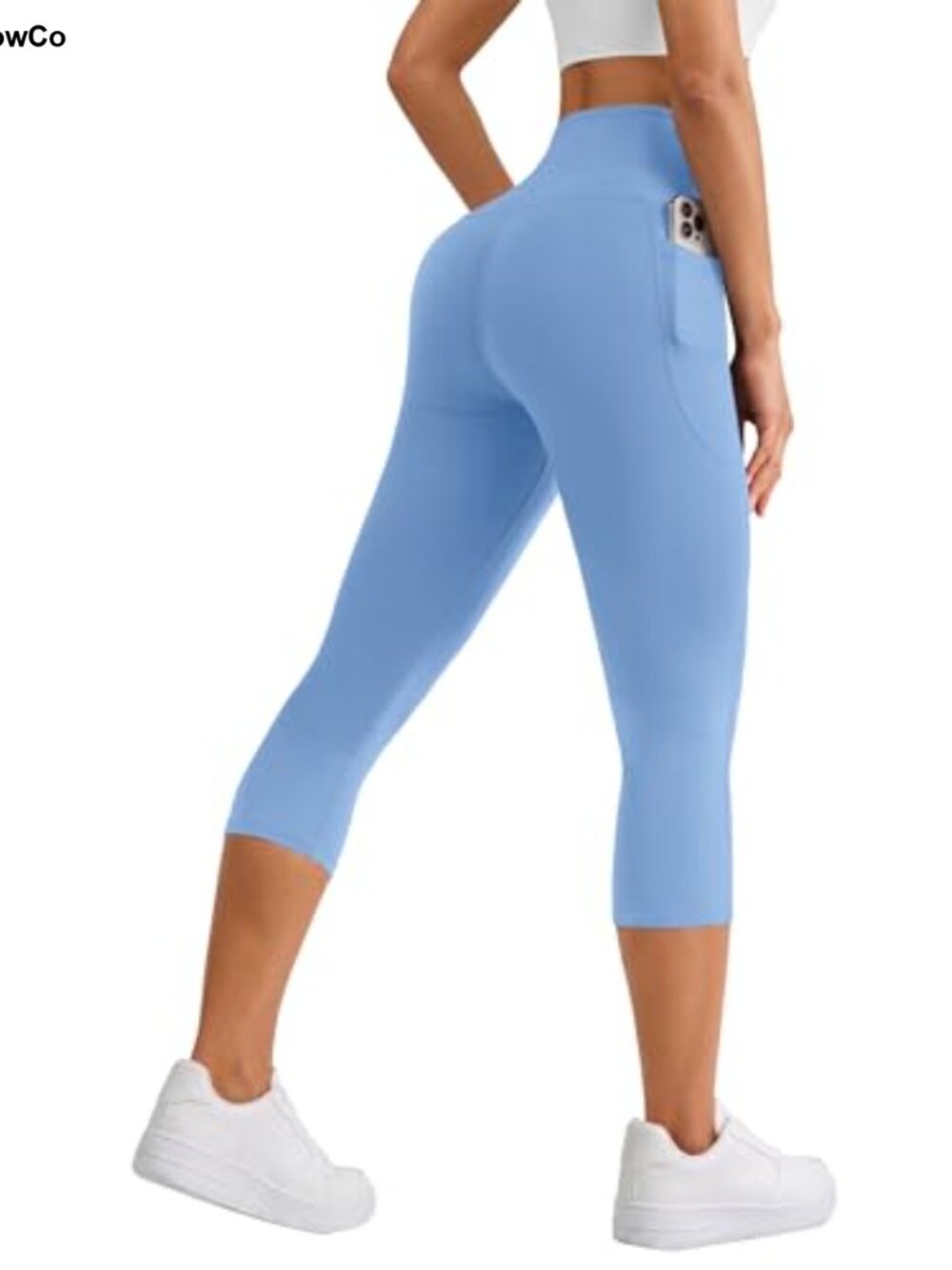 Capri Leggings High Waisted Tummy Control Yoga Pants with Pockets